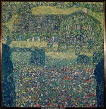 Gustavo Klimt Painting - Casa de campo junto al Attersee Gustav Klimt